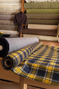 Deadstock 100% Wool Check (per 1/2 M)