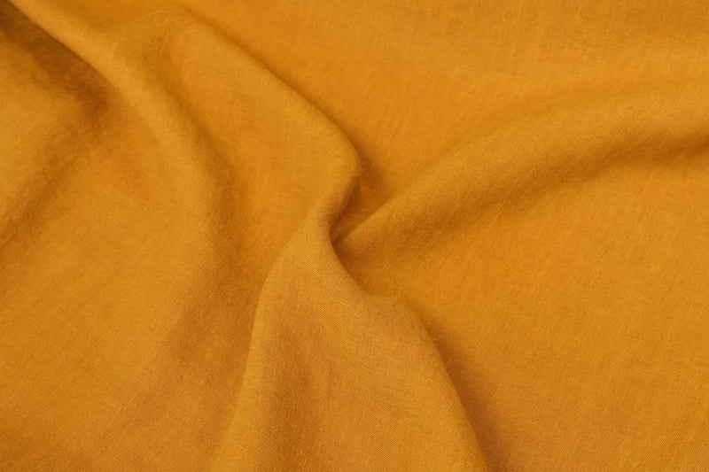 .91M Remnant - Ochre Everyday Linen (180 gsm)