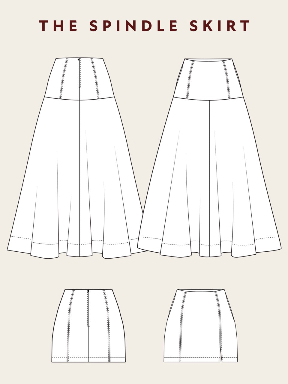 Àlamain The Spindle Skirt Sewing Pattern