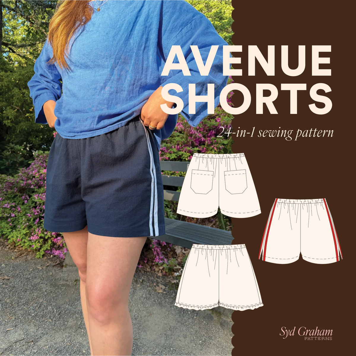 Syd Graham Patterns Avenue Shorts - PDF or Printed Pattern