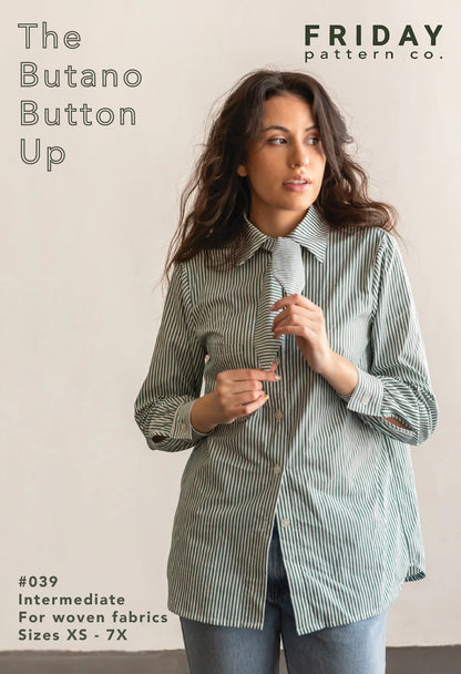 Friday Pattern Company Butano Button Up - Paper Pattern