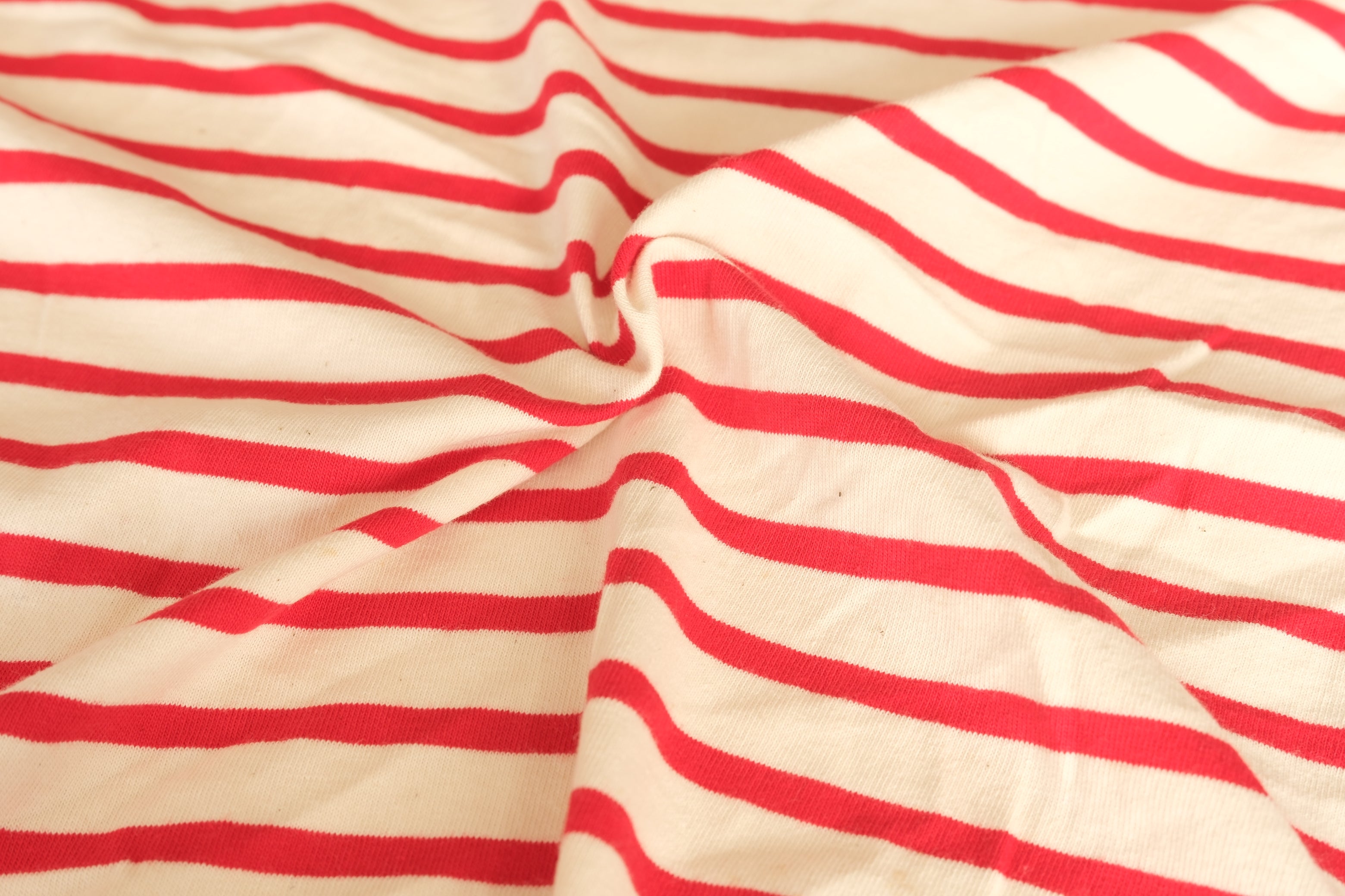 100% Cotton Breton Stripe Jersey (per 1/2M)