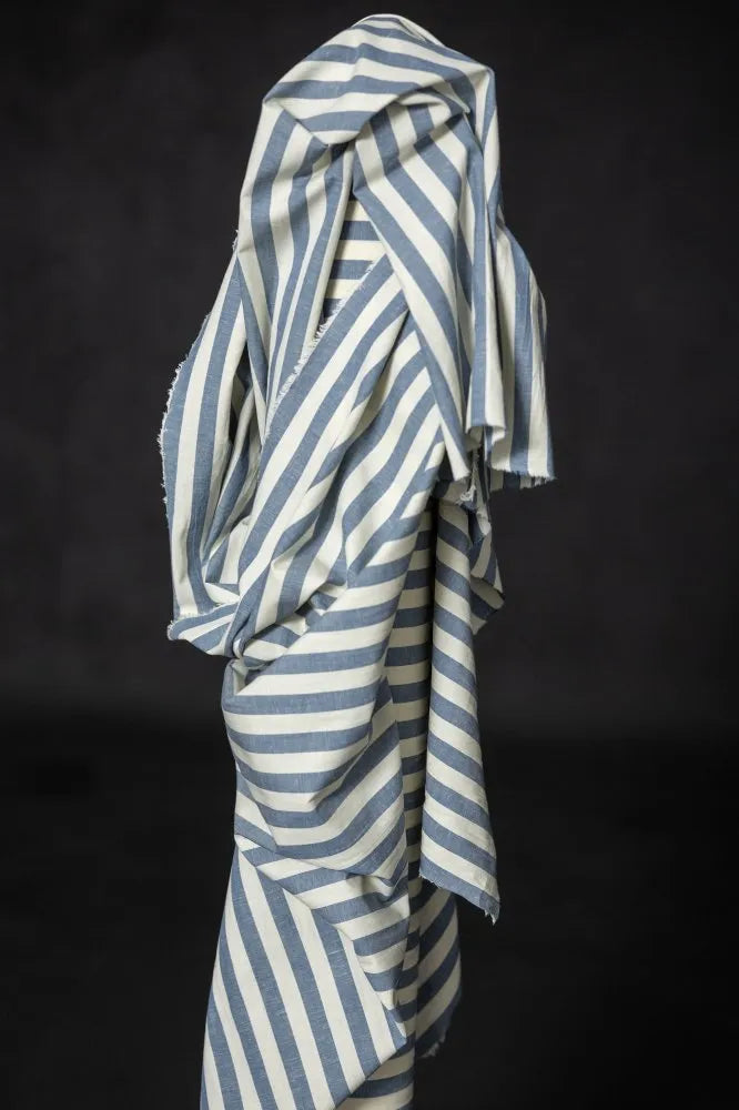 Merchant & Mills Amalfi Organic Cotton/Linen Stripe (per 1/2M)