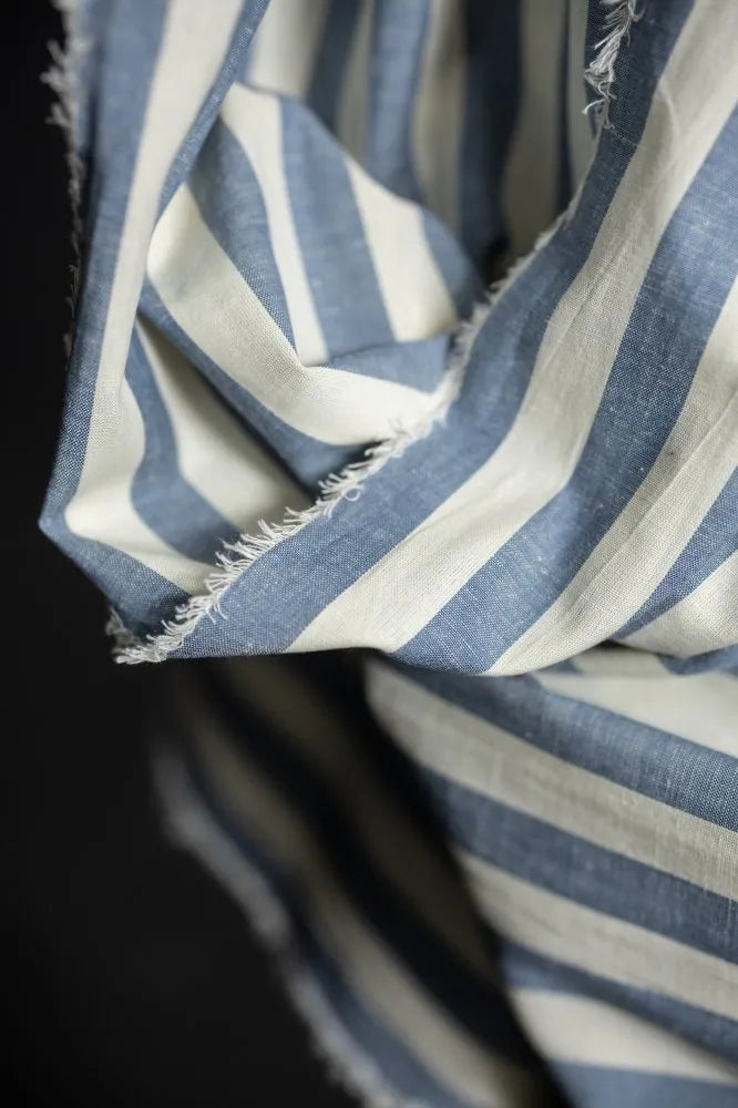 Merchant & Mills Amalfi Organic Cotton/Linen Stripe (per 1/2M)