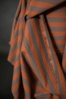 Merchant & Mills Double Chocolate Cotton/Linen Stripe (per 1/2 M)