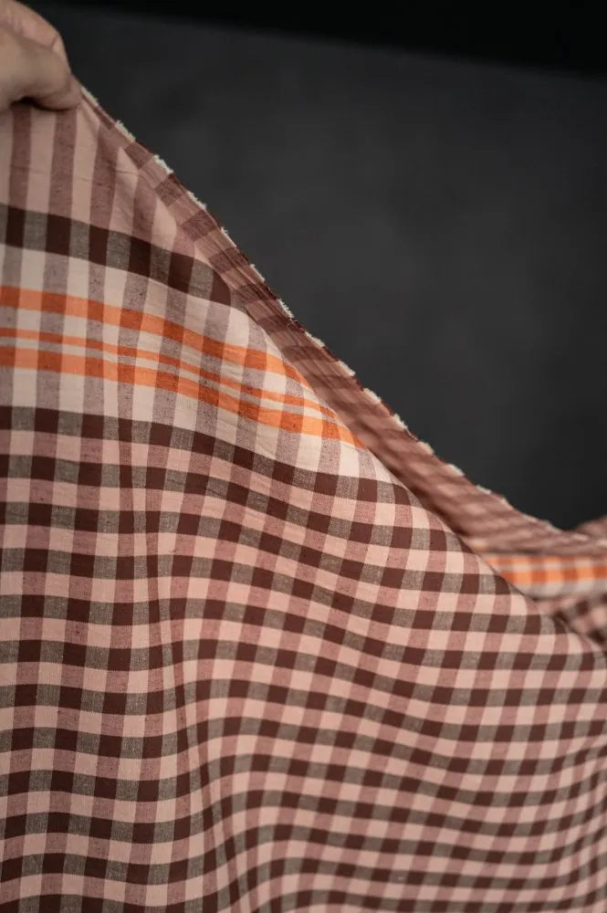 Merchant & Mills Flavour Notes Organic Cotton/Linen Gingham (per 1/2 M)