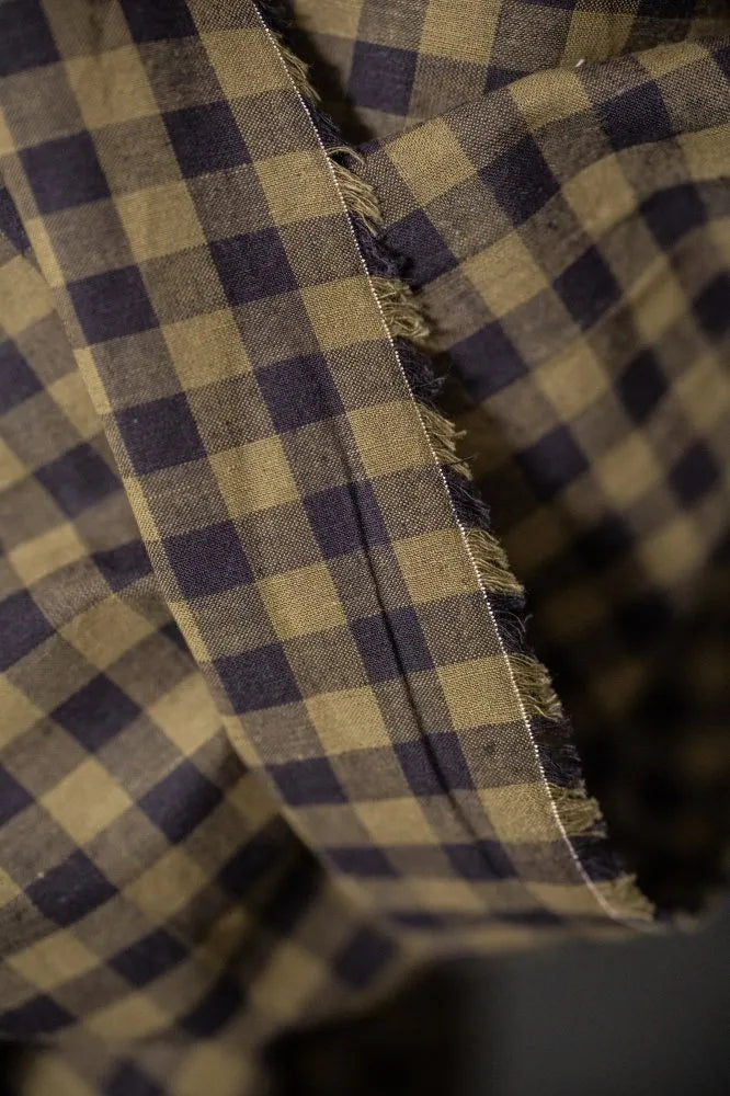 Merchant & Mills Kinross Organic Cotton/Linen Gingham (per 1/2 M)