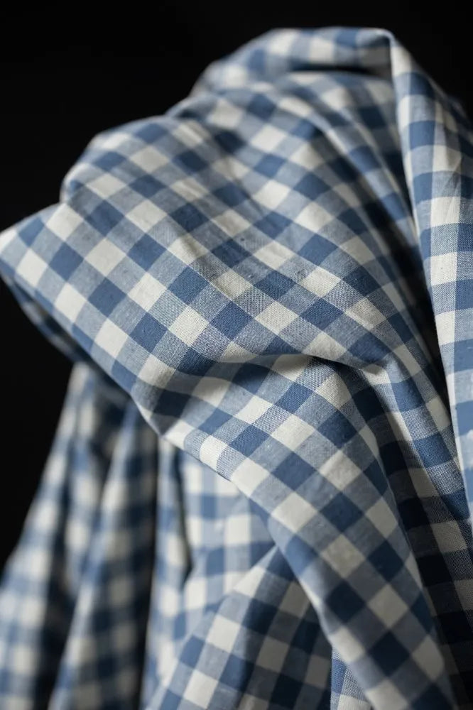 Merchant & Mills Prairie Organic Cotton/Linen Gingham (per 1/2M)