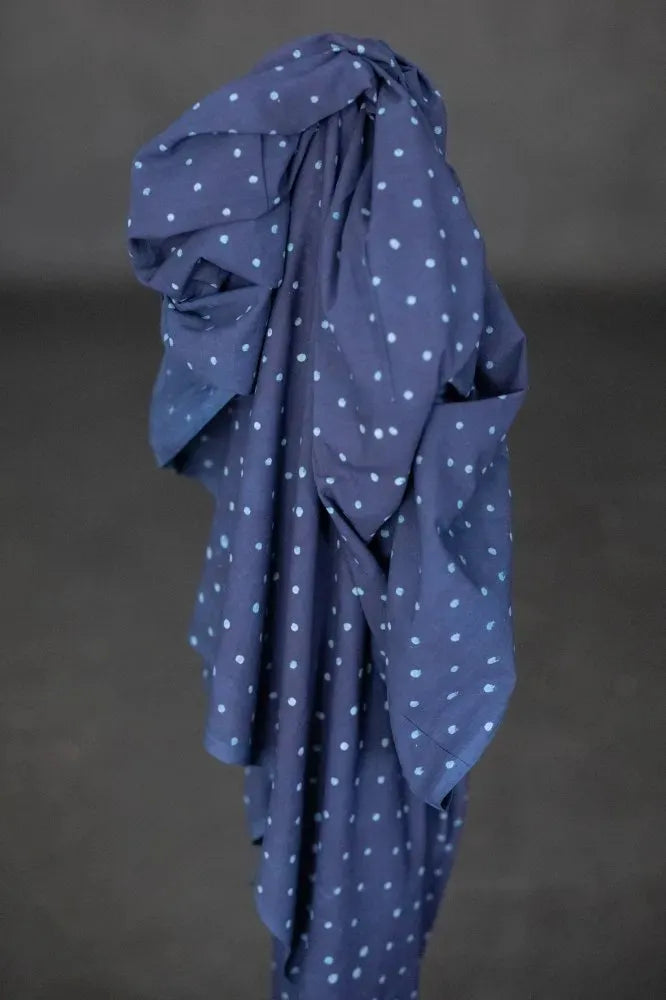 Merchant & Mills Indigo Enoki Indian Block Print (per 1/2 M)