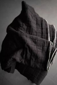 Cotton Jacquard Square - Merchant & Mills - Lunar Black (per 1/2 metre)