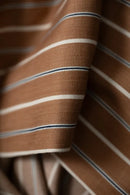 Merchant & Mills Nutmeg Stripe 8oz Handloom Denim (per 1/2 M)