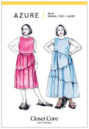 Closet Core Azure Dress + Skirt + Top (Paper Pattern)