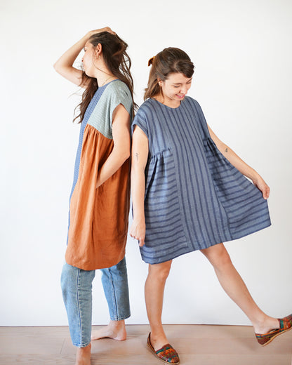 Matchy Matchy Sewing Club Collage Gather Dress - PDF Pattern