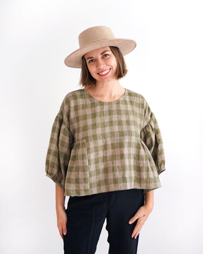 Matchy Matchy Sewing Club Collage Gather Top - PDF Pattern