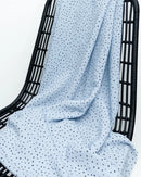 Sky Blue Polka Dot Viscose - Per 1/2 M