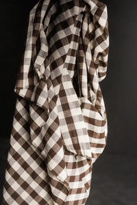 Merchant & Mills Garden Party Bitter Cocoa Linen/Cotton (per 1/2 M)