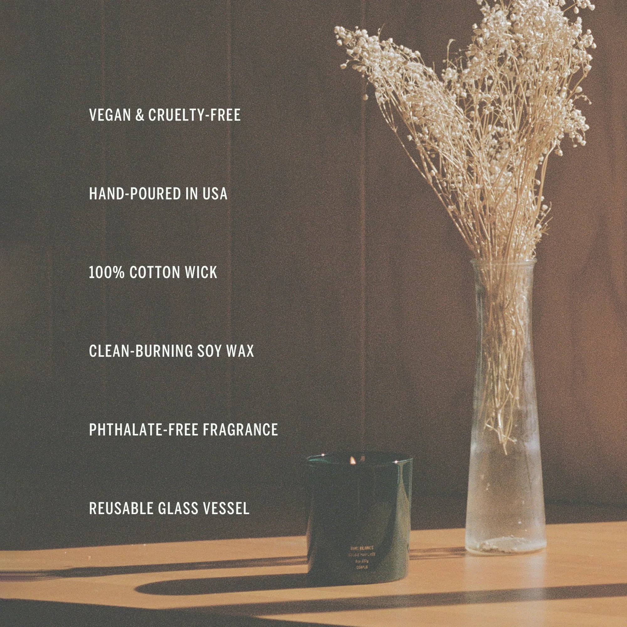 Corpus Dark Flowers Candle