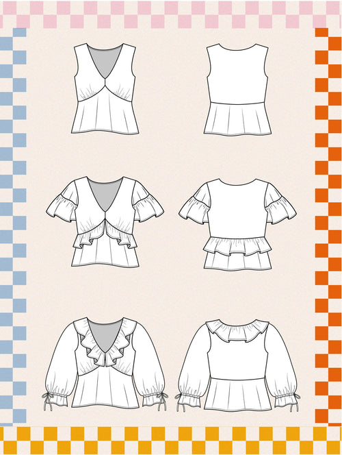 Les Perlines - The Cove Blouse - PDF Pattern