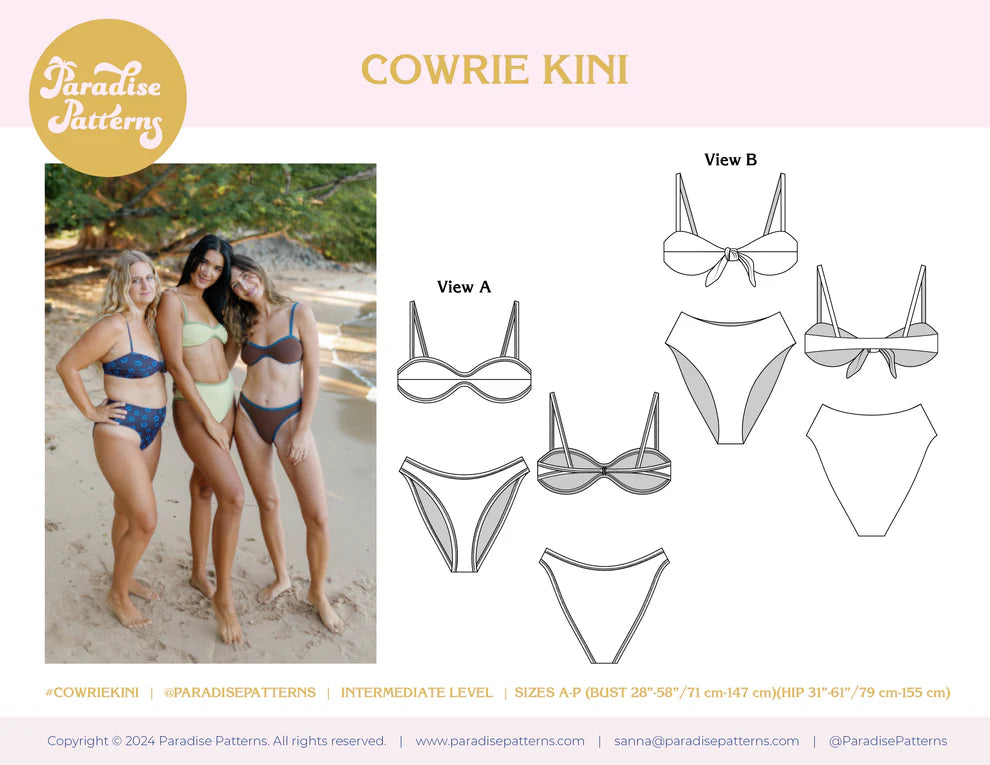 Paradise Patterns Cowrie Kini - PDF Pattern