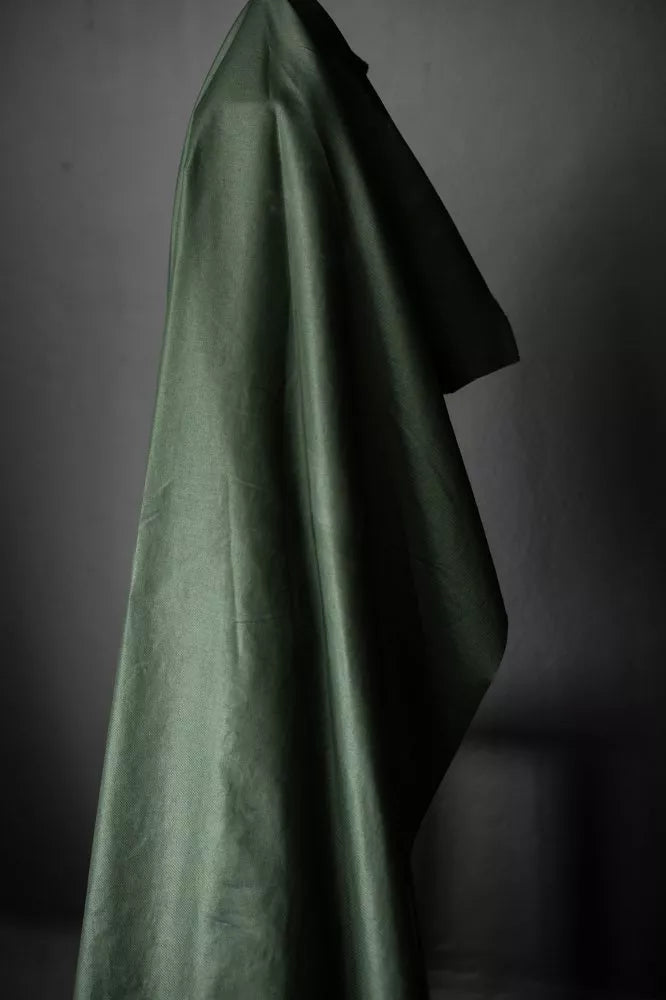Merchant and Mills - Spring Green Coated Linen (per 1/2 metre)