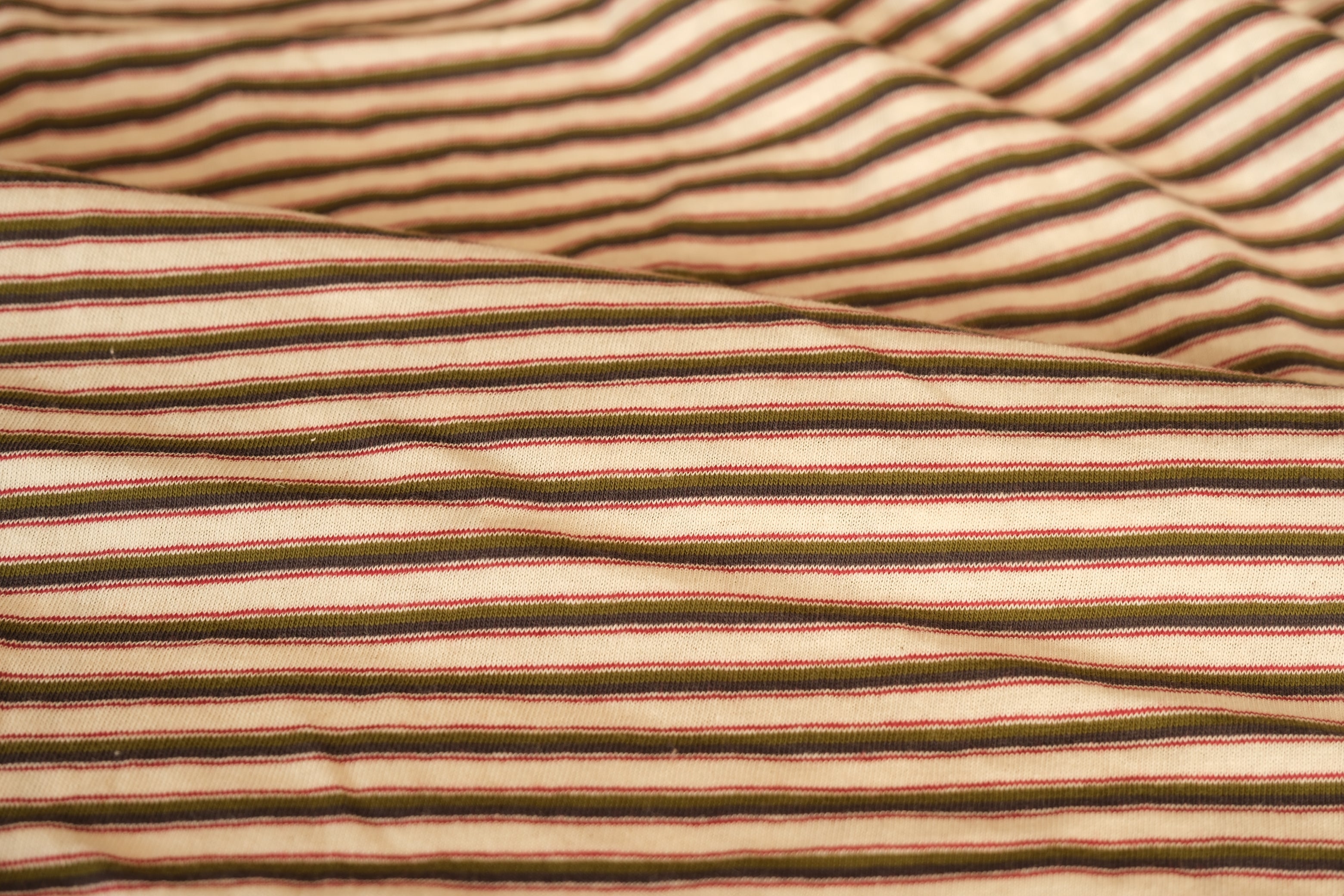 100% Cotton Retro Stripe Jersey (per 1/2M)
