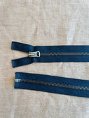 Waldes 60cm (23.6") Separating Metal Zipper with Cotton Tape