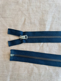 Waldes 60cm (23.6") Separating Metal Zipper with Cotton Tape
