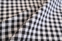 Linen & Cotton Blend Gingham (per 1/2M)