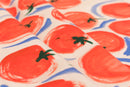 Tomato Print Stretch Cotton Denim - per 1/2M