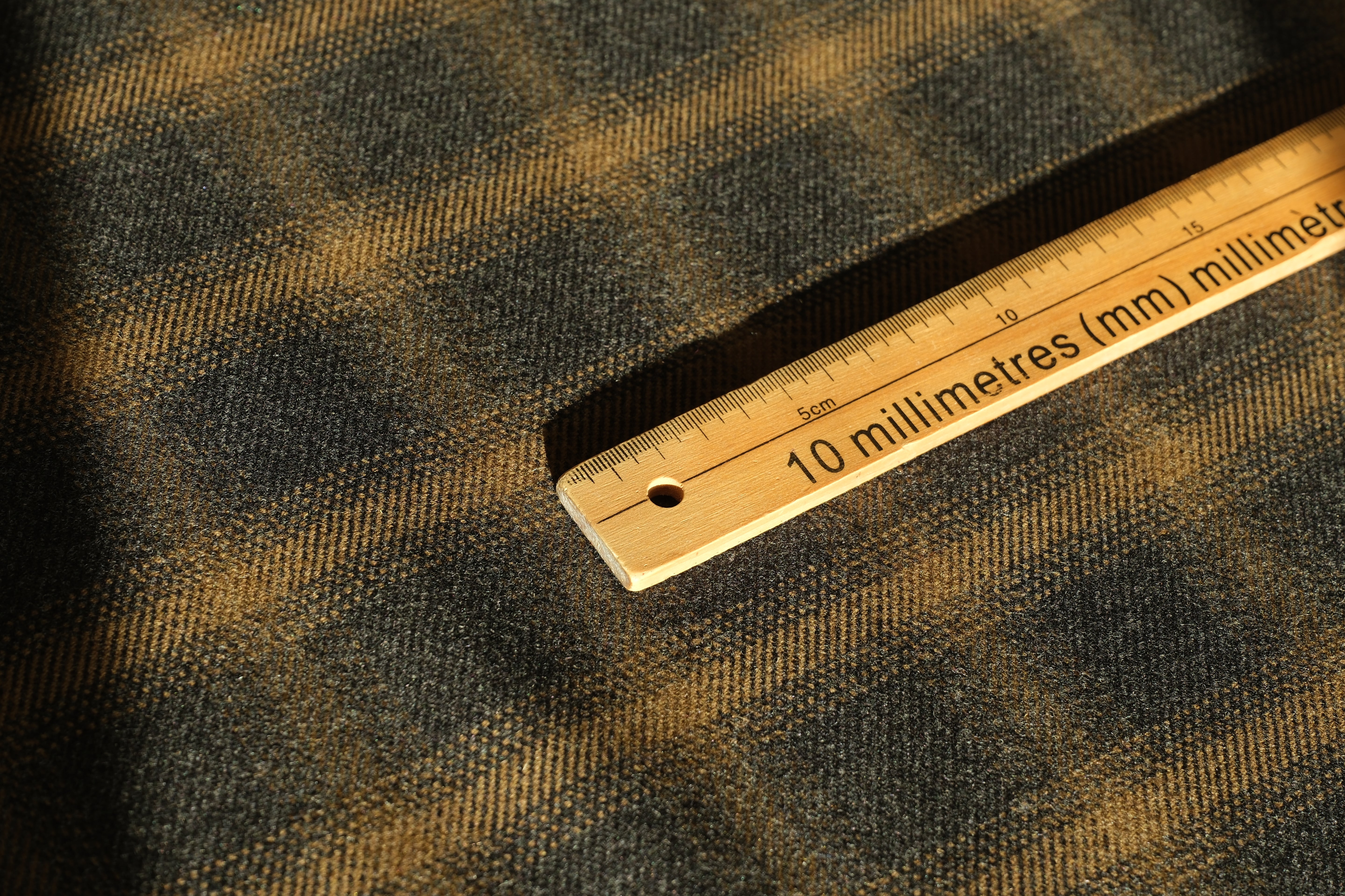 Deadstock Wool Check Coating (per 1/2M)