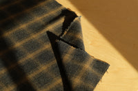 Deadstock Wool Check Coating (per 1/2M)