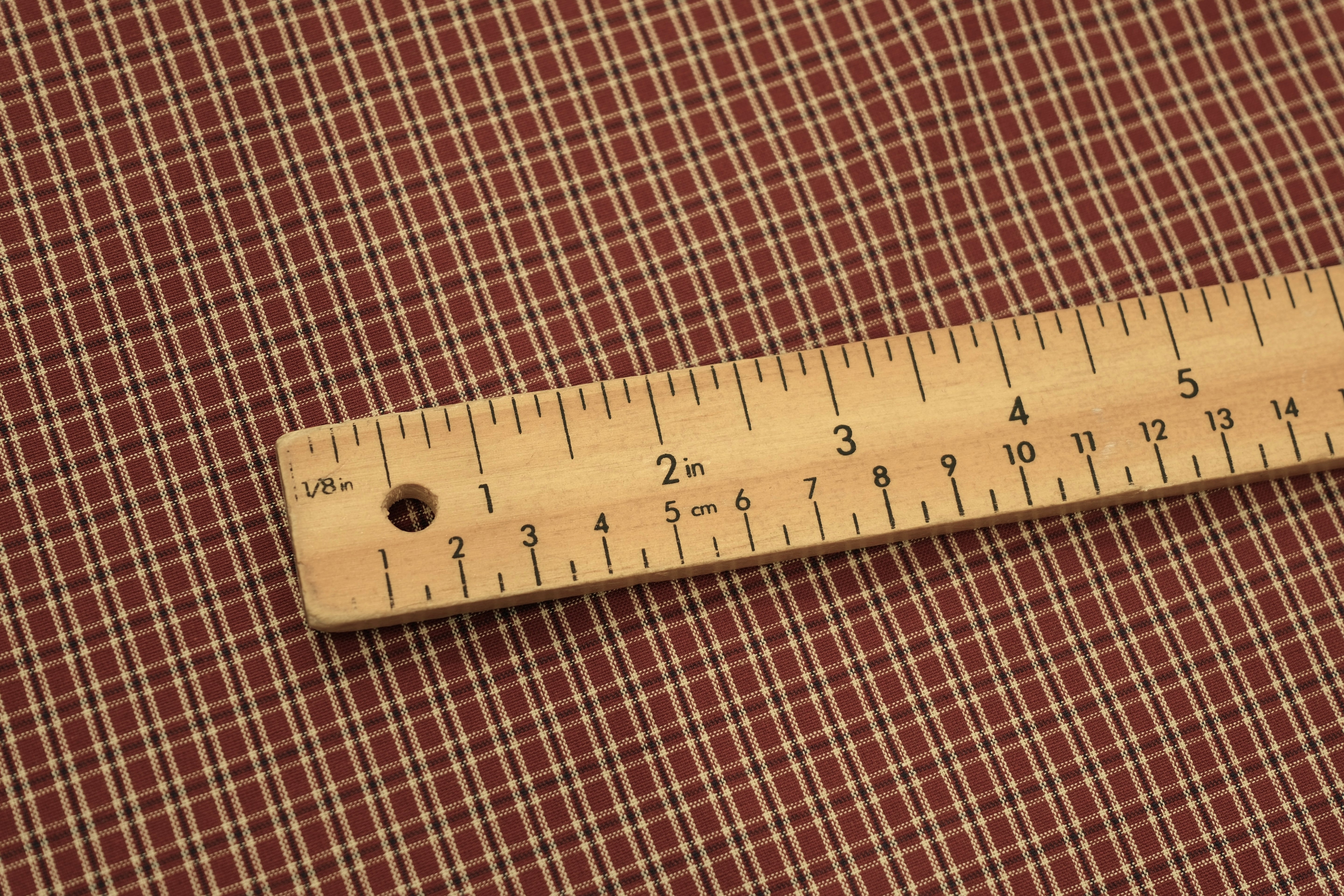 100% Cotton Plain Weave Check (Per 1/2 M)