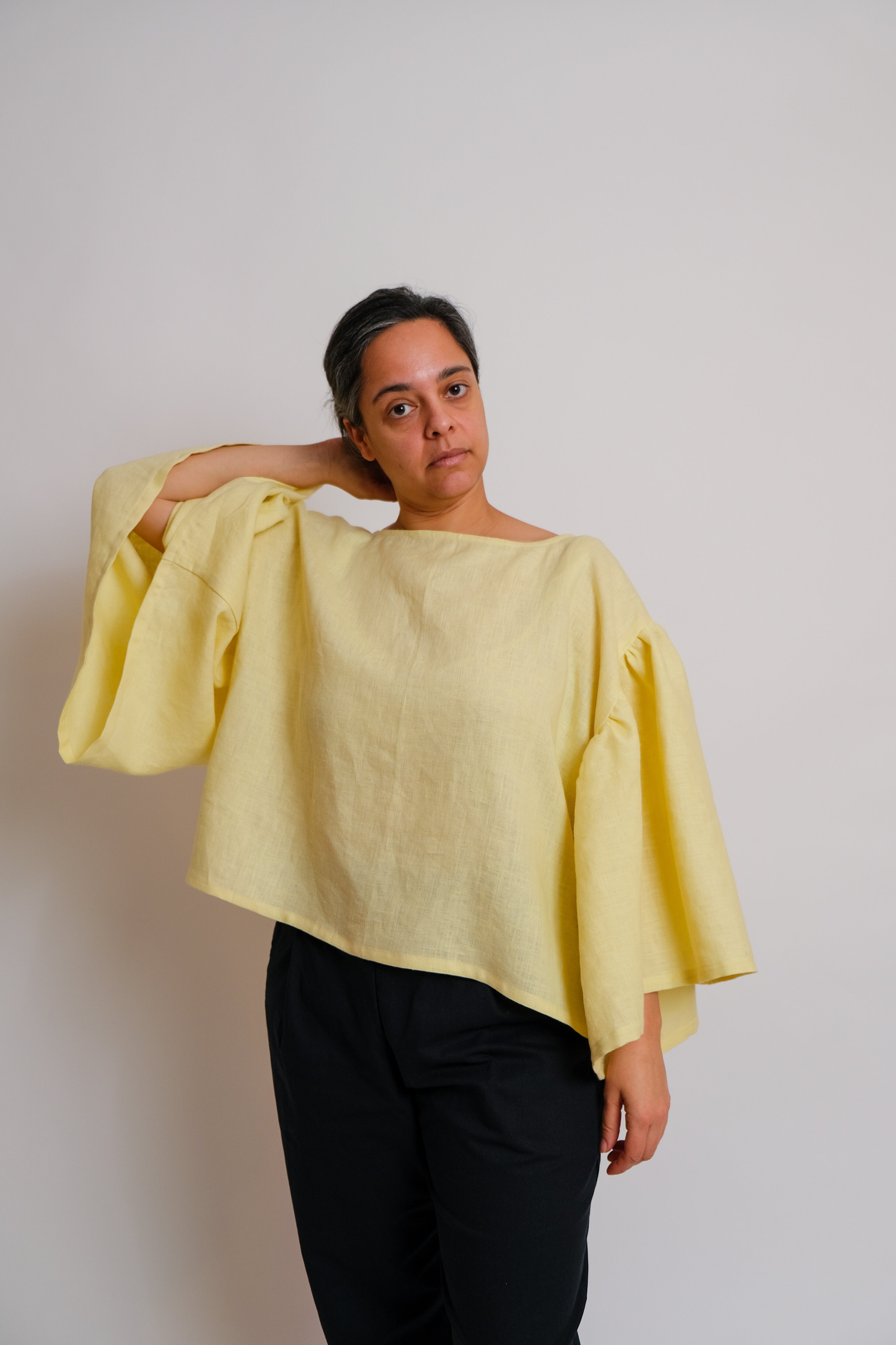 Birgitta Helmersson Zero Waste Frill Sleeve Top (PDF Sewing Pattern)