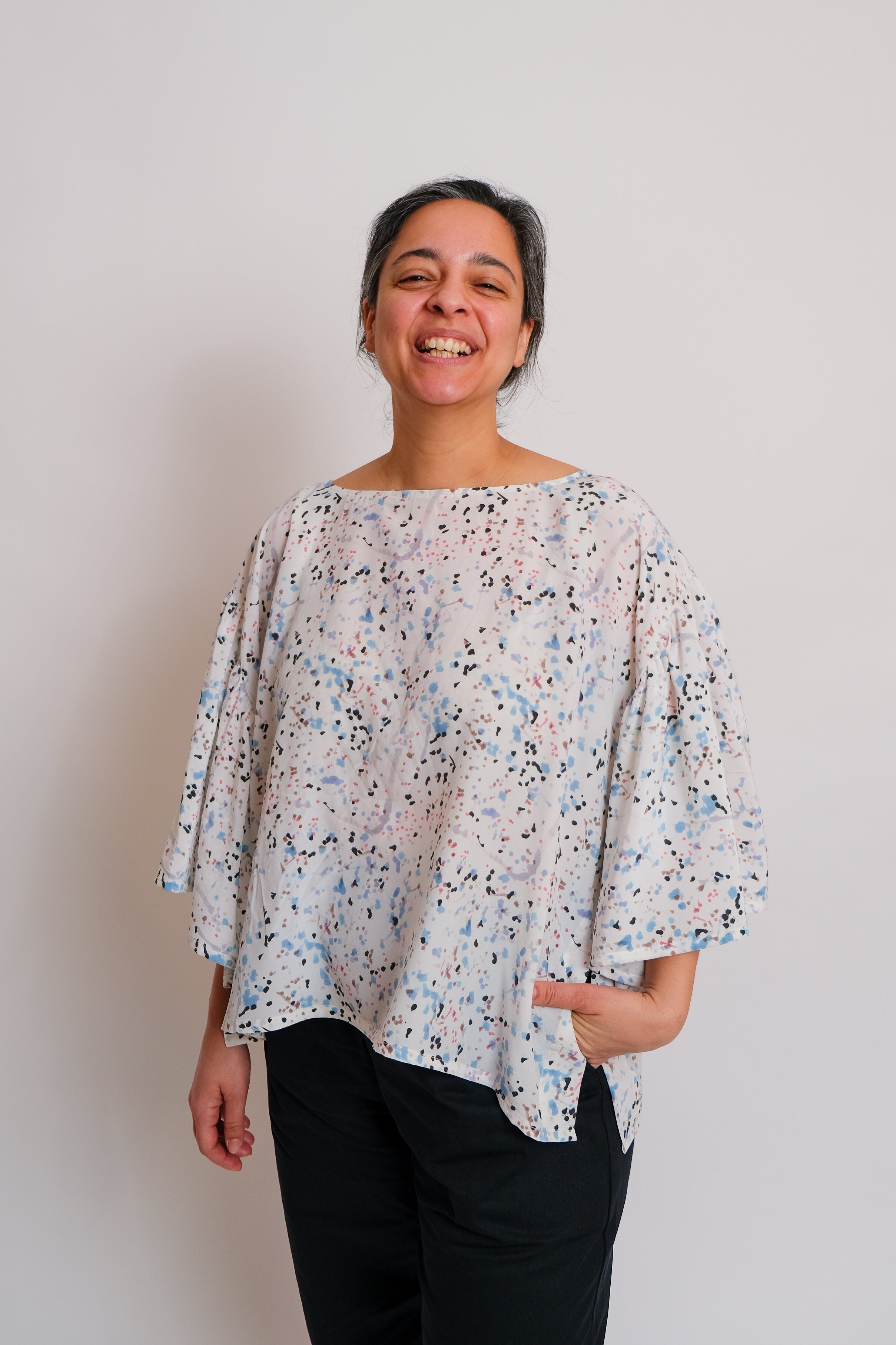 Birgitta Helmersson Zero Waste Frill Sleeve Top (PDF Sewing Pattern)