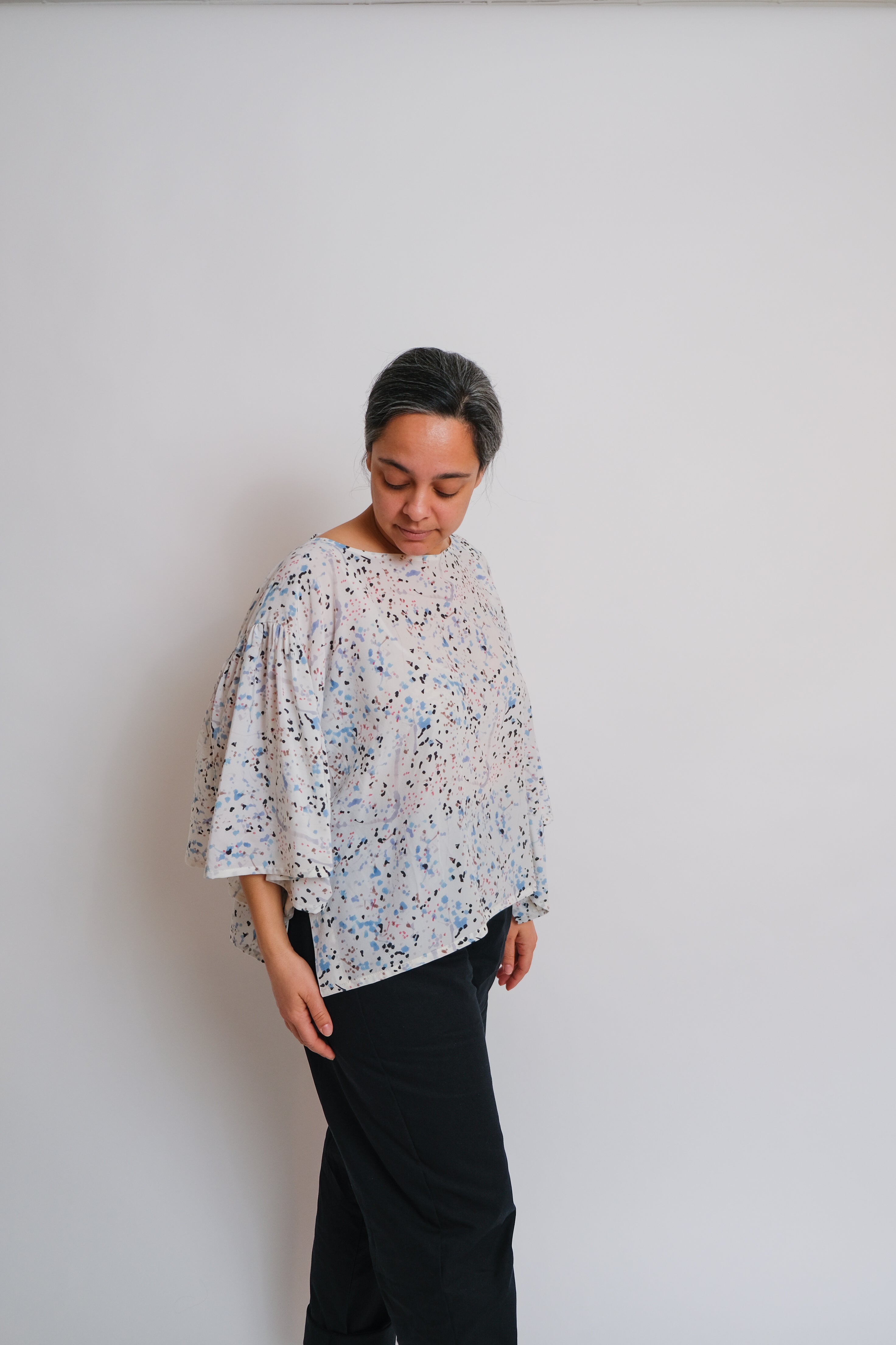 Birgitta Helmersson Zero Waste Frill Sleeve Top (PDF Sewing Pattern)