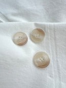 Bioresin Button - Almond, Shiny - 23mm (15/16")