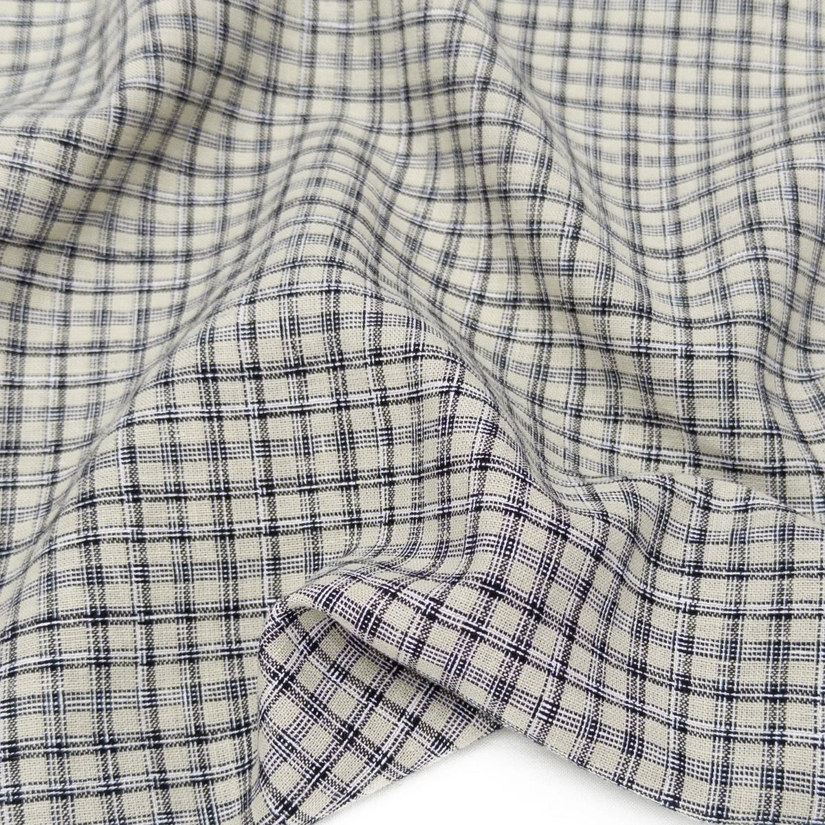 Chai Yarn-Dyed Cotton/Linen Check (per 1/2 M)
