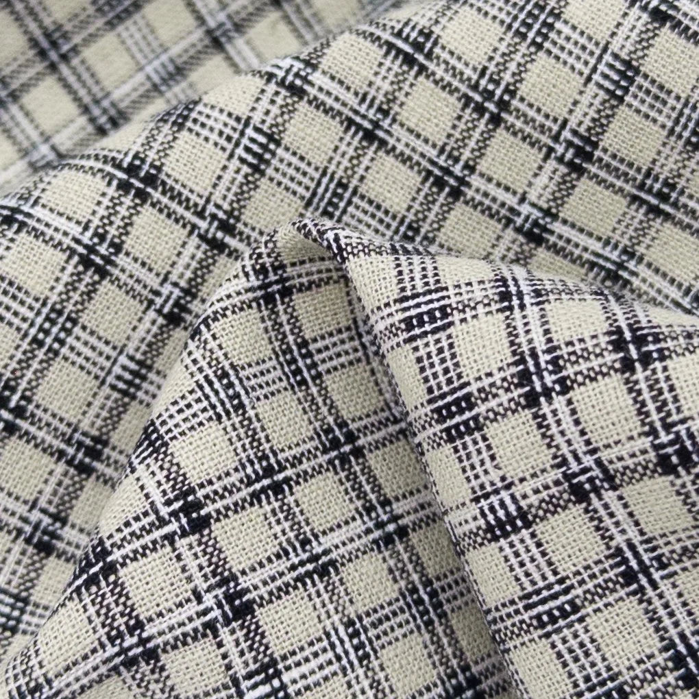 Chai Yarn-Dyed Cotton/Linen Check (per 1/2 M)