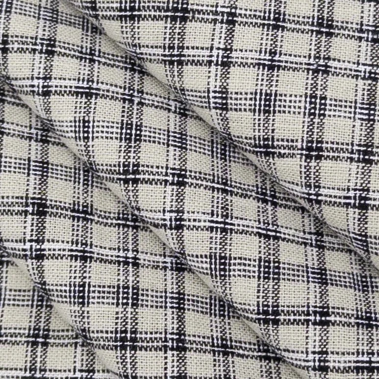 Chai Yarn-Dyed Cotton/Linen Check (per 1/2 M)