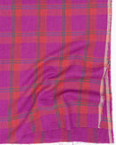Raspberry Check Cotton/Linen Blend - Per 1/2 M
