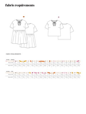 Les Perlines - The Evergreen Top + Dress - PDF Pattern