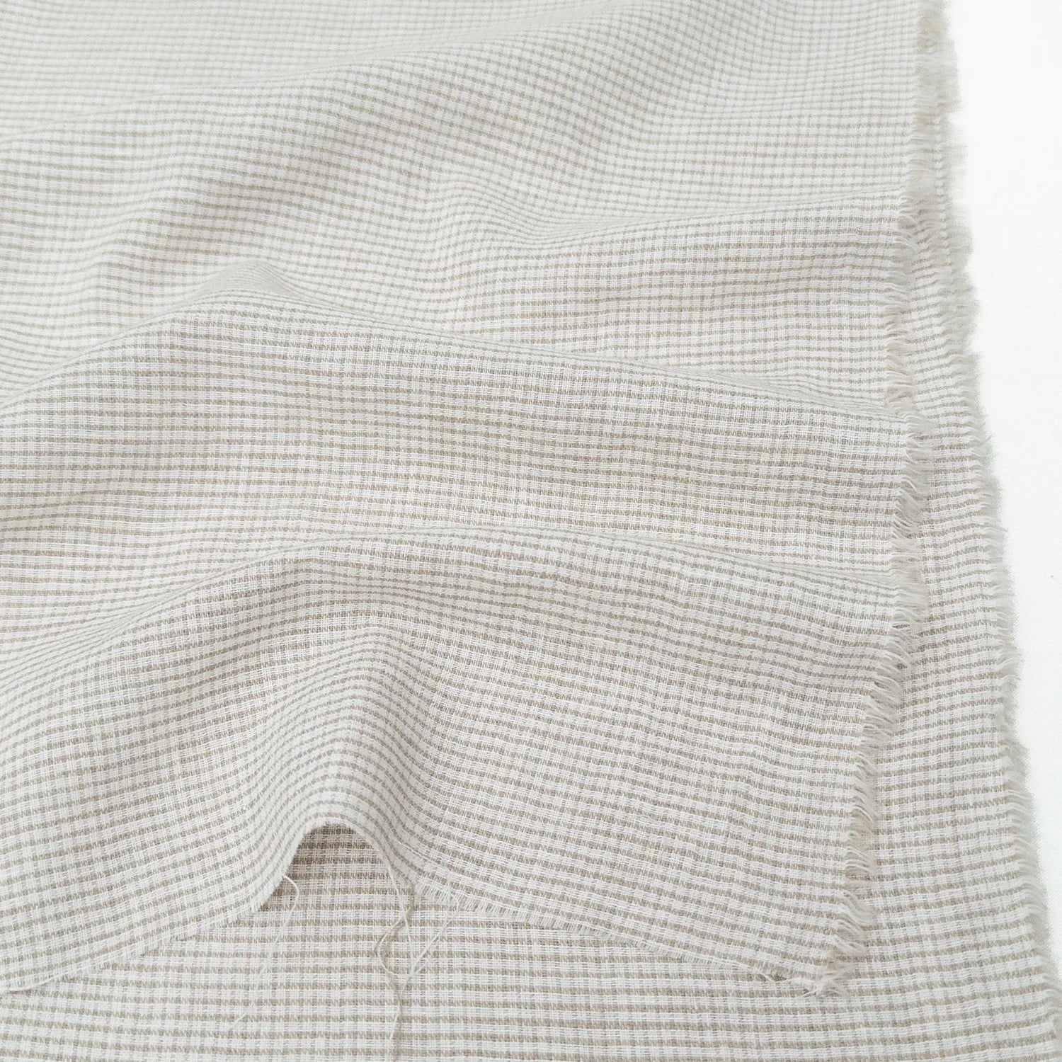 Mini Check Linen/Cotton Blend - Per 1/2 M