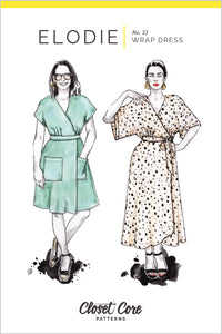 Closet Core Elodie Wrap Dress Dress (Paper Pattern)