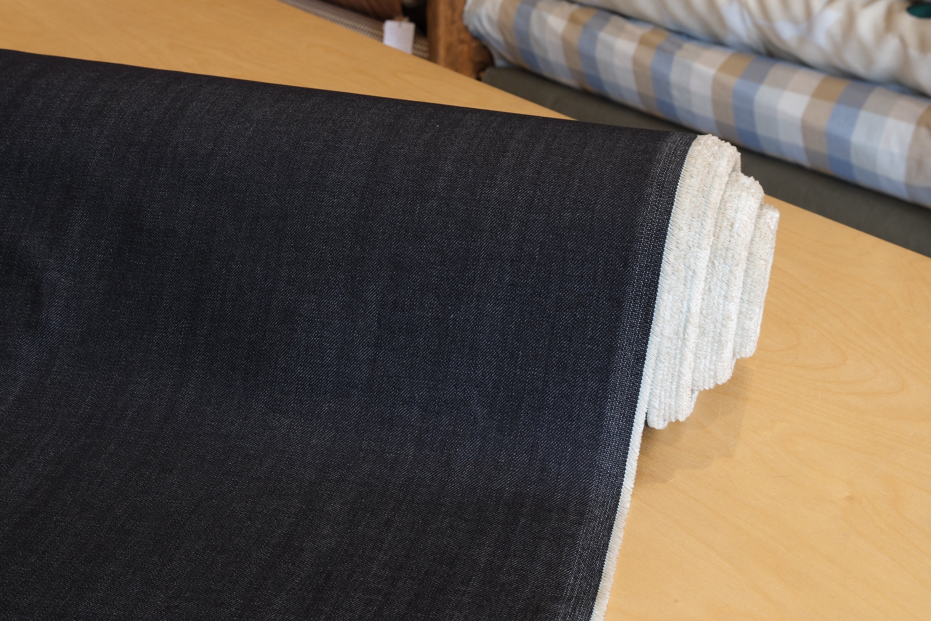 Kaihara 12.1 oz Cotton Stretch Denim - Indigo - per 1/2 M
