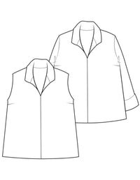 The Maker's Atelier Flared Shirt - PDF Pattern