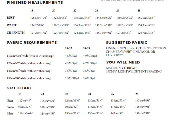 Merchant & Mills Fabbrica Dress Sewing Pattern (PDF or Printed)