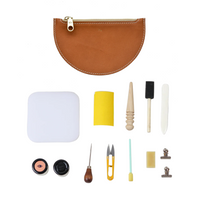 Leather Coin Purse Kit with Toolkit - Multiple Colours