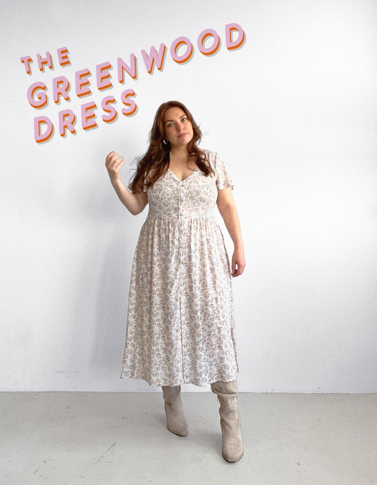 Les Perlines - The Greenwood Dress - PDF Pattern