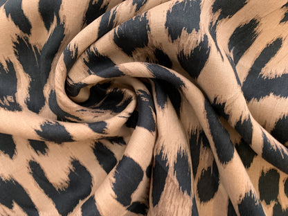 Leopard Print Linen (per 1/2 metre) *Miri's Fave!