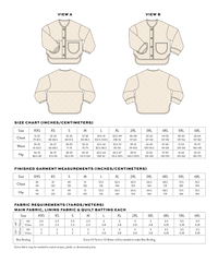 Matchy Matchy Sewing Club Homebody Quilted Jacket - PDF Pattern